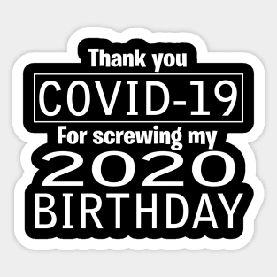 Thank you  Covid-19  - Birthday Sticker